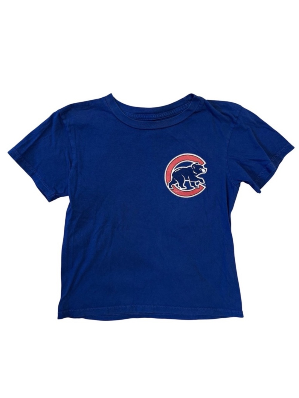 Chicago Cubs Anthony Rizzo #44 Blue T-Shirt MLB Baseball Youth Large